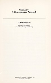 Cover of: Chemistry, a contemporary approach