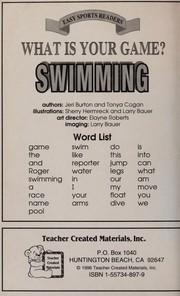 Cover of: Swimming Easy Reader