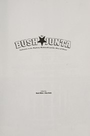 Cover of: The Bush junta: cartoonists on the Mayberry Machiavelli and the abuse of power
