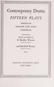 Cover of: Contemporary Drama, Fifteen Plays