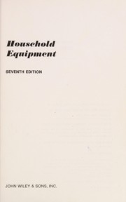 Household equipment by Louise Jenison Peet