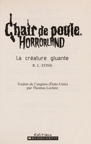 Cover of: La creature gluante