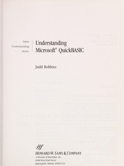Cover of: Understanding Microsoft QuickBASIC