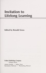 Cover of: Invitation to lifelong learning