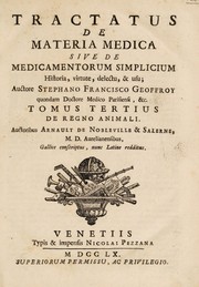Cover of: Tractatus de materia medica, sive de medicamentorum simplicium historia, virtute, delectu & usu