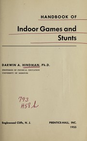 Cover of: Handbook of indoor games and stunts.