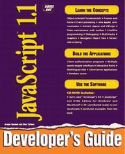 Cover of: JavaScript 1.1 developer's guide