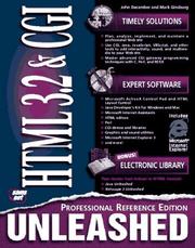 Cover of: HTML 3.2 and CGI unleashed