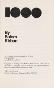 Cover of: 1000: [a novel on the millennium years]