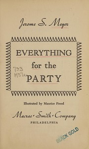 Cover of: Everything for the party