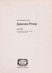 An introduction to Japanese prints by Joe Earle