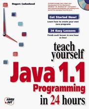 Cover of: Teach yourself Java 1.1 programming in 24 hours
