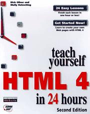 Cover of: Teach yourself HTML 4 in 24 hours