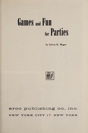 Cover of: Games and fun for parties.