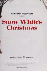 Cover of: Walt Disney Productions presents Snow White's Christmas