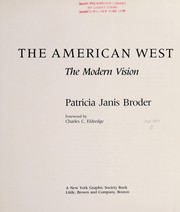 Cover of: The American West: the modern vision