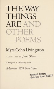 Cover of: The way things are, and other poems.