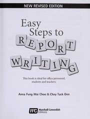 Cover of: Easy steps to report writing