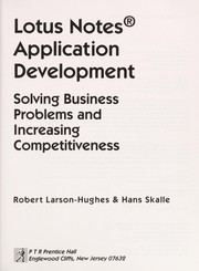 Cover of: Lotus Notes application development: solving business problems and increasing competitiveness