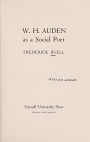 W.H. Auden as a social poet by Frederick Buell