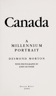 Cover of: Canada: a millennium portrait