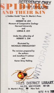 Spiders and their kin by Herbert Walter Levi, Herbert W. Levi, Lorna  R. Levi