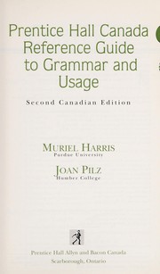 Cover of: Prentice Hall Canada reference guide to grammar and usage