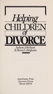 Cover of: Helping children of divorce