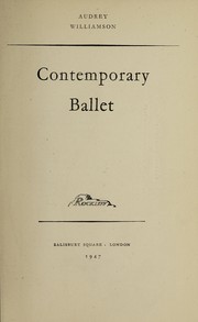 Cover of: Contemporary ballet.