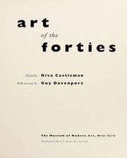 Art of the forties by Riva Castleman, Guy Davenport