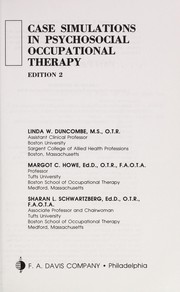 Cover of: Case simulations in psychosocial occupational therapy