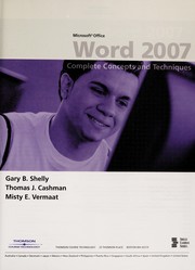 Microsoft Office Word 2007 by Gary B. Shelly, Thomas J. Cashman, Misty E. Vermaat