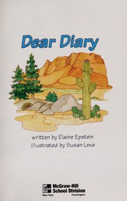 Cover of: Dear Diary (Leveled Books, Level Blue) by 