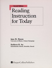 Cover of: Reading instruction for today