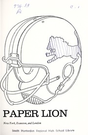 Cover of: Paper Lion.