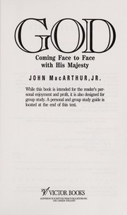 Cover of: God: coming face to face with His Majesty