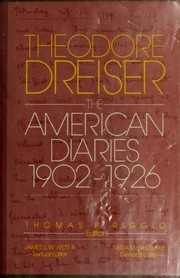 Cover of: American diaries, 1902-1926