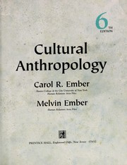 Cover of: Cultural anthropology by Carol R. Ember
