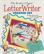 Cover of: Letter Writer Starter Set (Reader's Digest)