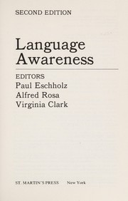 Cover of: Language awareness by Paul A. Eschholz