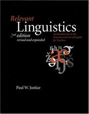 Relevant linguistics : an introduction to the structure and use of English for teachers