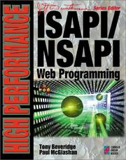 Cover of: High Performance ISAPI/NSAPI Web Programming: Your Complete Guide to Creating Fast, Powerful Web Server Programs