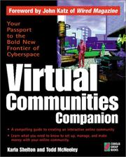 Cover of: Virtual communities companion