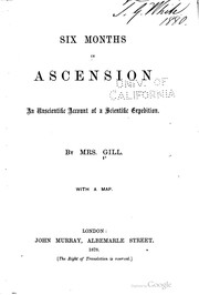 Cover of: Six months in Ascension by Isobel Black Gill