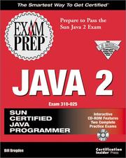 Cover of: Java 2 Exam Prep (Exam: 310-025)