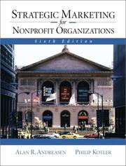 Cover of: Strategic Marketing for NonProfit Organizations (6th Edition) by Alan Andreasen, Philip Kotler
