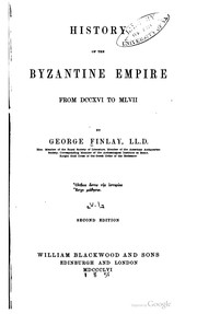 Cover of: History of the Byzantine and Greek empires by George Finlay