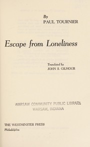 Cover of: Escape from Loneliness.