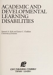 Cover of: Academic and developmental learning disabilities