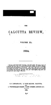 Cover of: The Calcutta Review